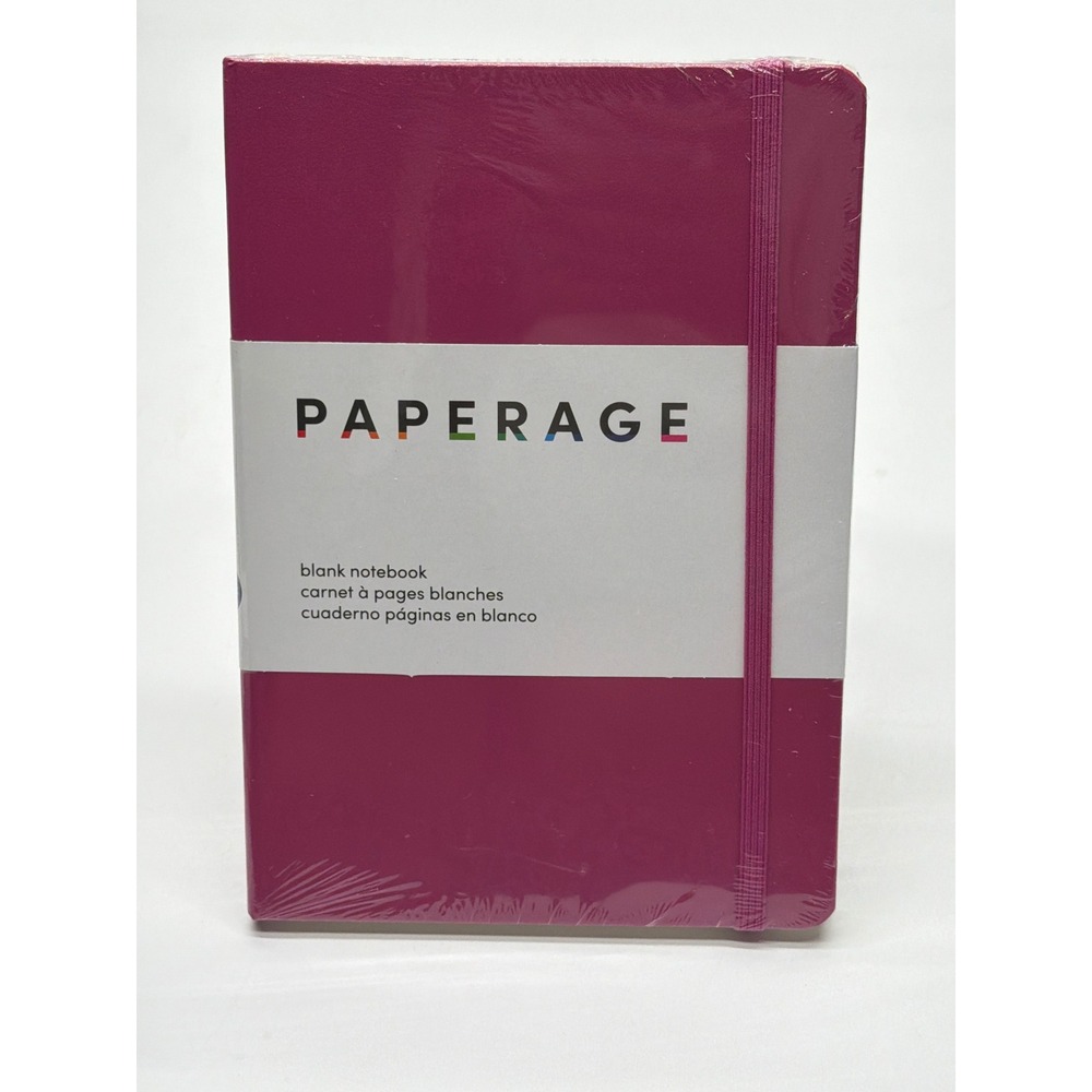 Paperage Blank Notebook Magenta Pink Hardcover Journal 160 Pages 5.6x8 88279 NEW